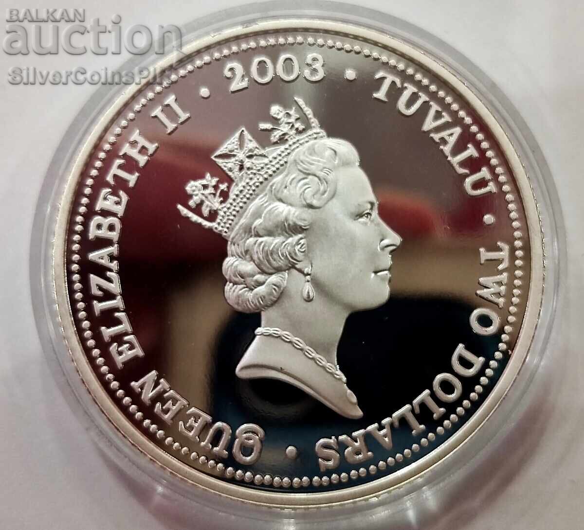 Delivery of Silver 1 oz Year of the Goat 2003 Tuvalu Delivery of Silver 1 oz Year of the Goat 2003 Tuvalu