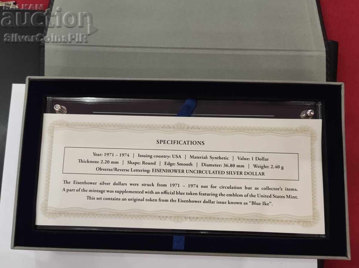 Auction Silver 4x 1 Dollar Moon Landing USA 1971 Auction Silver 4x 1 Dollar Moon Landing USA 1971