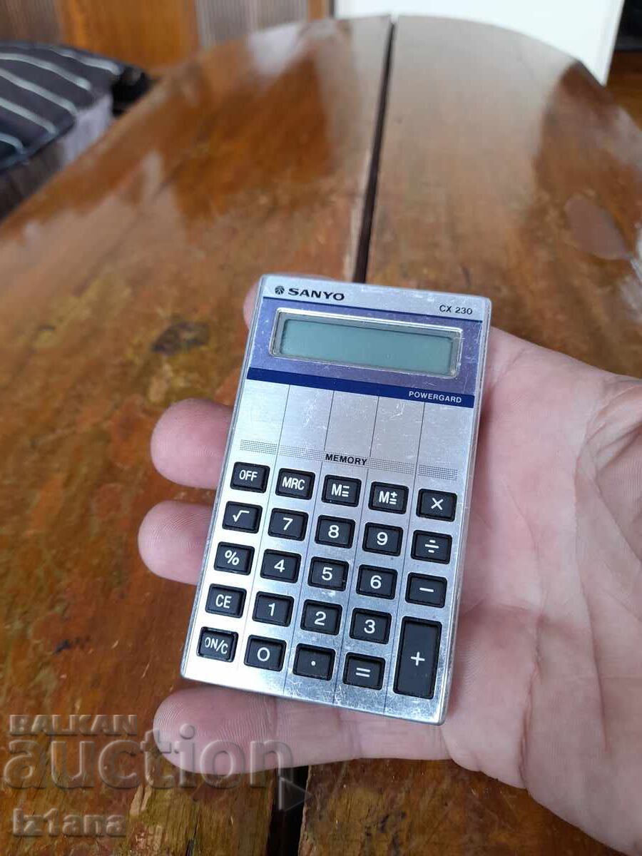 Παλιά αριθμομηχανή Sanyo CX230 με τιμή 16.00 BGN | € 8.18