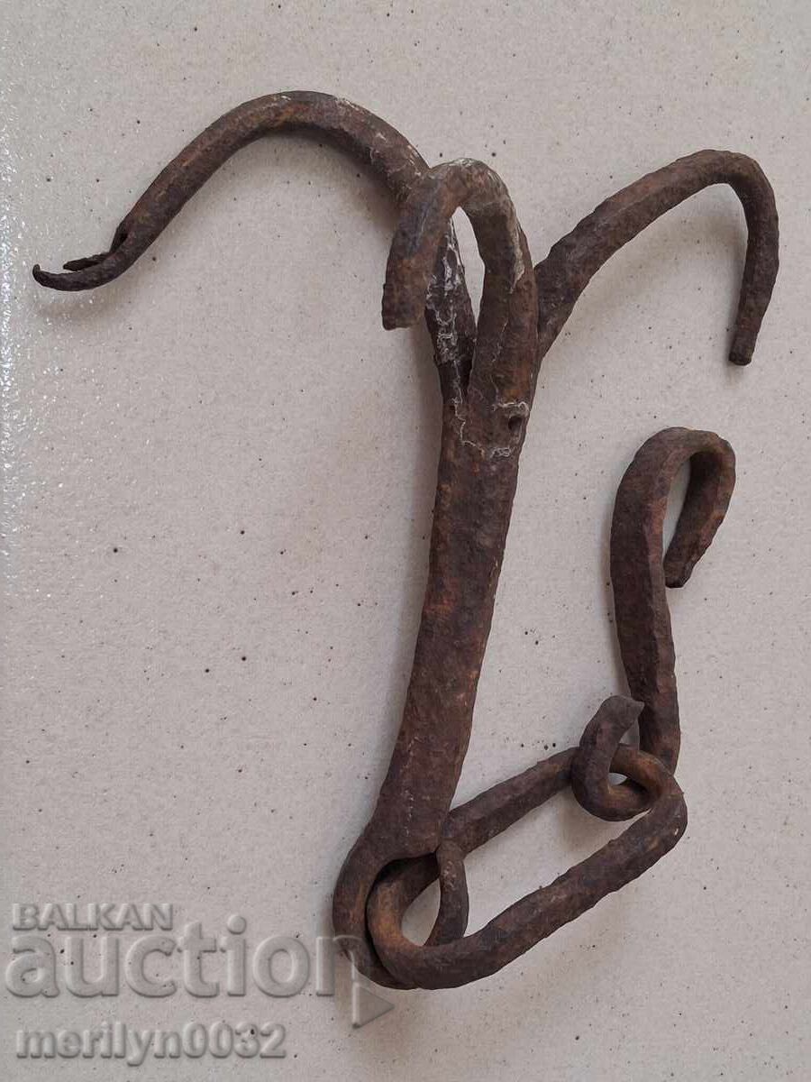 Cârlig forjat vechi, cârlig triplu - 6