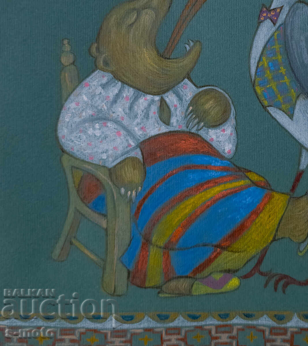 Pastel drawing illustration of Bulgarian folk tales - 5