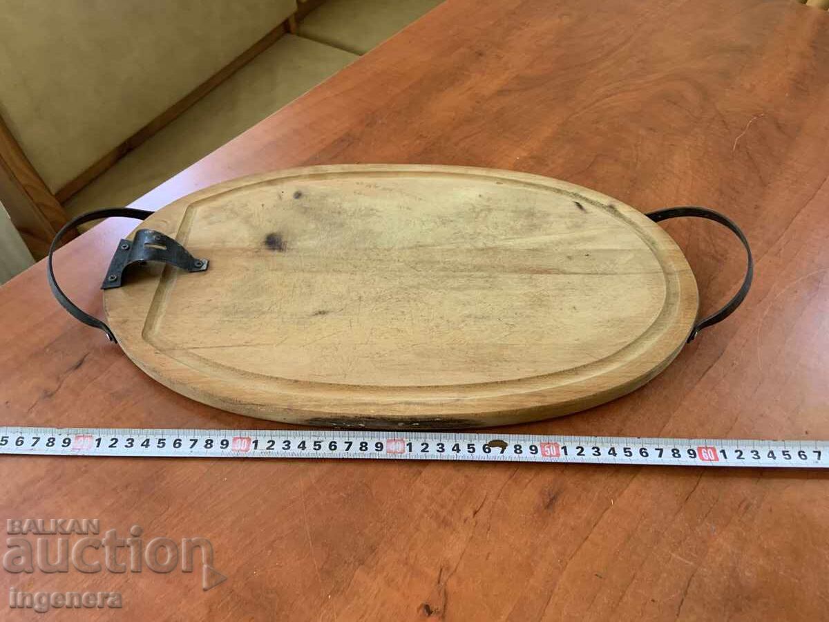 Board for skewers, pork chops, bacon