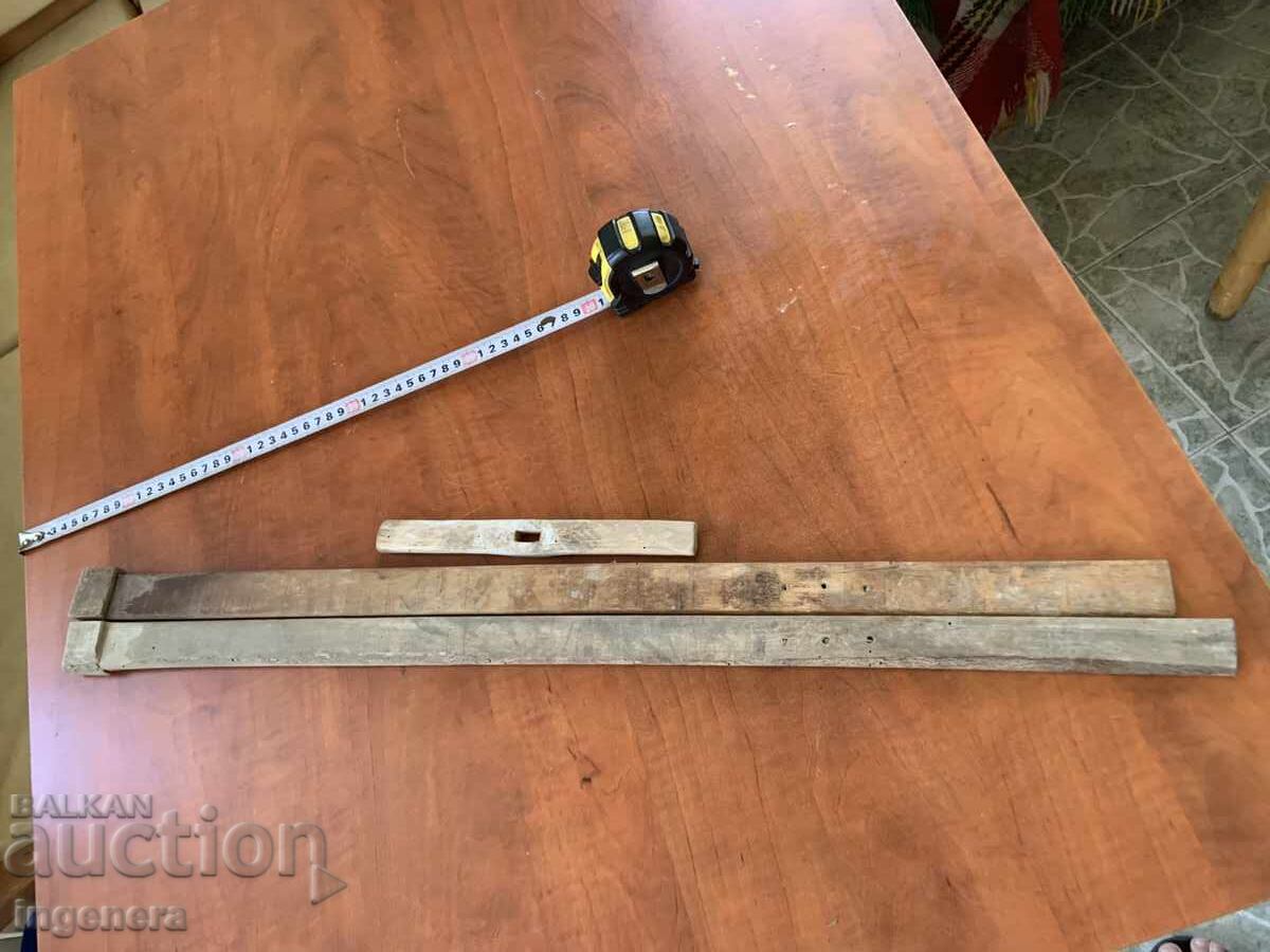 WOODEN PARTS DETAILS FROM WEAVING LOOM ETHNICA FOLKLORE ANTIQUES