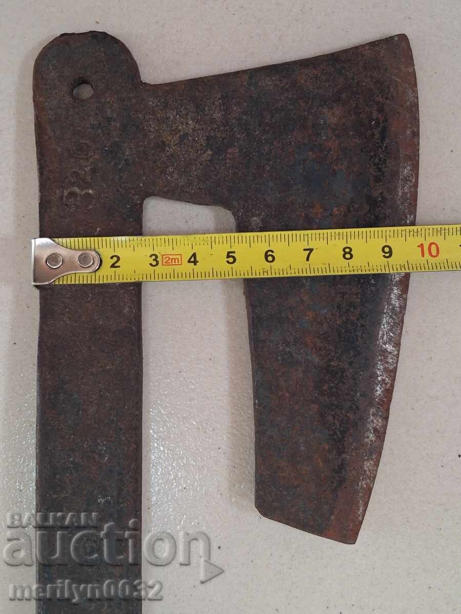 Παράδοση Παλιό τσεκούρι, τσεκουράκι, εργαλείο, σφυρήλατο σίδερο, τσεκούρι