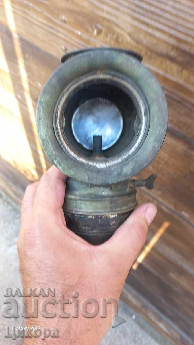 Аукцион СТАРА ГАЗЕНА ЛАМПА ЗА ВЕЛОСИПЕД HASAG