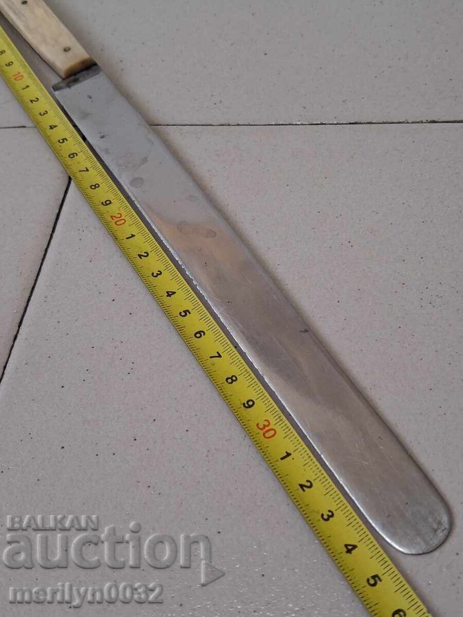 Παλαιό μαχαίρι Τσαρstvo Bulgaria λαβή από κέρατο ελαφιού - 6