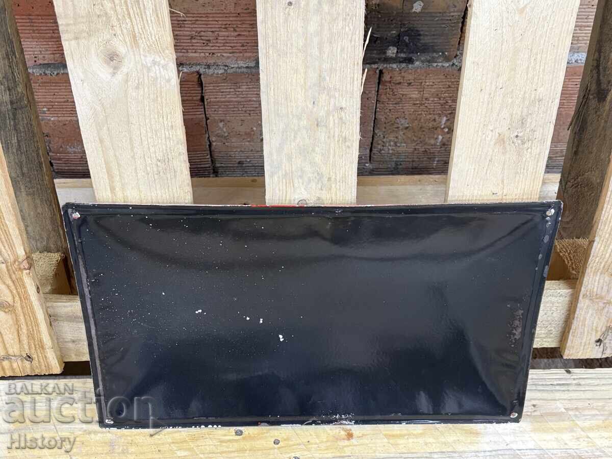 Auction  Enamel plate