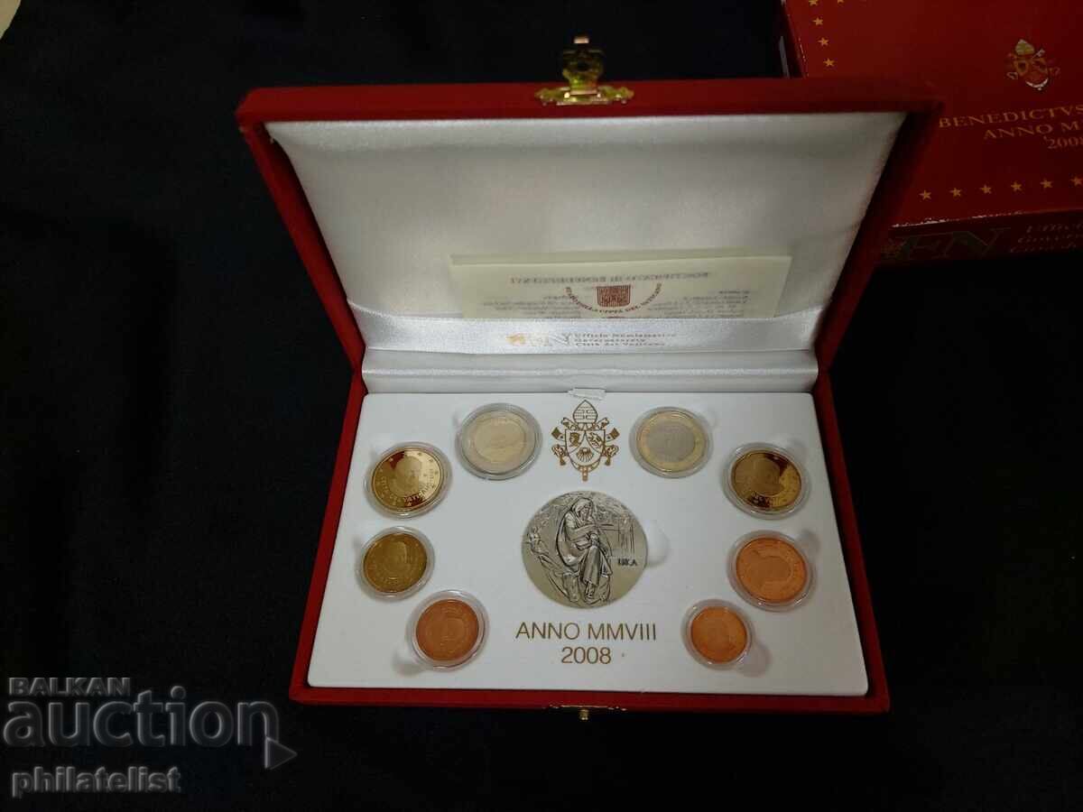 Vatican PROOF 2008 - set bancar + medalie comemorativă - 5 Vatican PROOF 2008 - set bancar + medalie comemorativă - 5