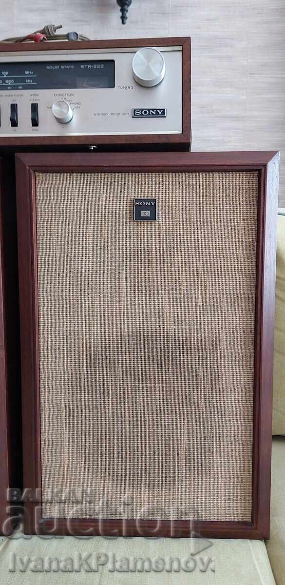 Auction  Vintage receiver and two speakers for connoisseurs