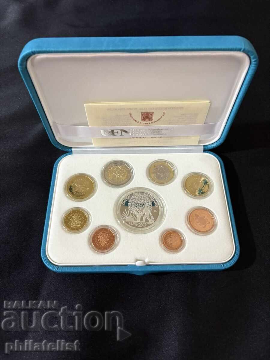 Ватикана PROOF 2019 г. - комплектен сет + 20 евро монета - 5