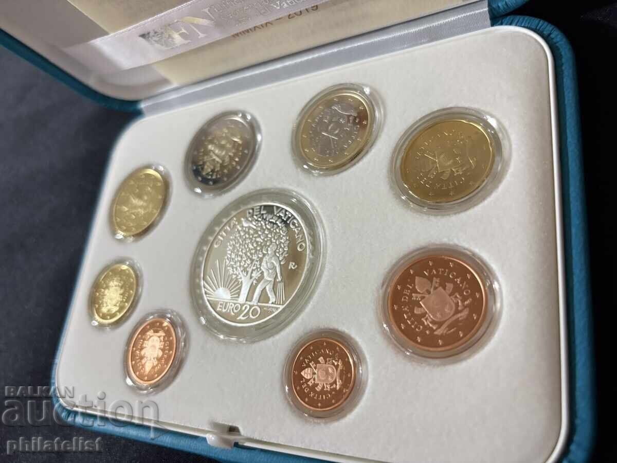 Ватикана PROOF 2019 г. - комплектен сет + 20 евро монета - 7