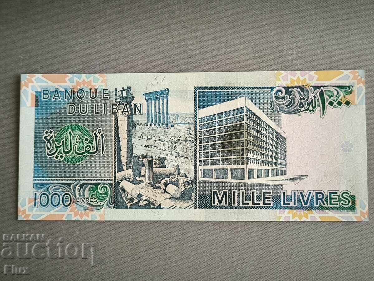 Τραπεζογραμμάτιο - Λίβανος - 1000 λίρες UNC | 1991 με τιμή 4.75 BGN | € 2.43 Τραπεζογραμμάτιο - Λίβανος - 1000 λίρες UNC | 1991 με τιμή 4.75 BGN | € 2.43