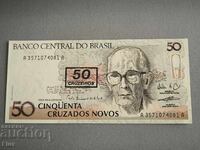 Bancnotă - Brazilia - 50 cruzaedos UNC | 1990