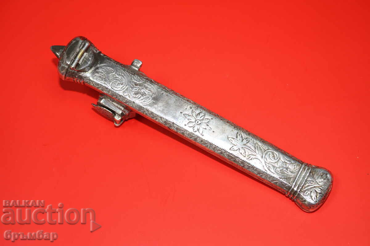 Παράδοση Ασημένιο χαραγμένο ΔΙΒΙΤ - Μελάνι για ζώνη