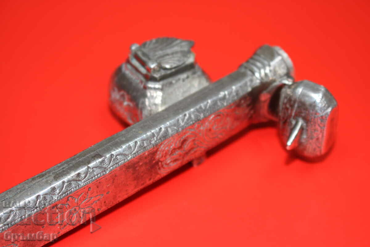 Ασημένιο χαραγμένο ΔΙΒΙΤ - Μελάνι για ζώνη - 6