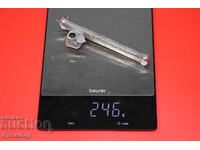 Ασημένιο χαραγμένο ΔΙΒΙΤ - Μελάνι για ζώνη