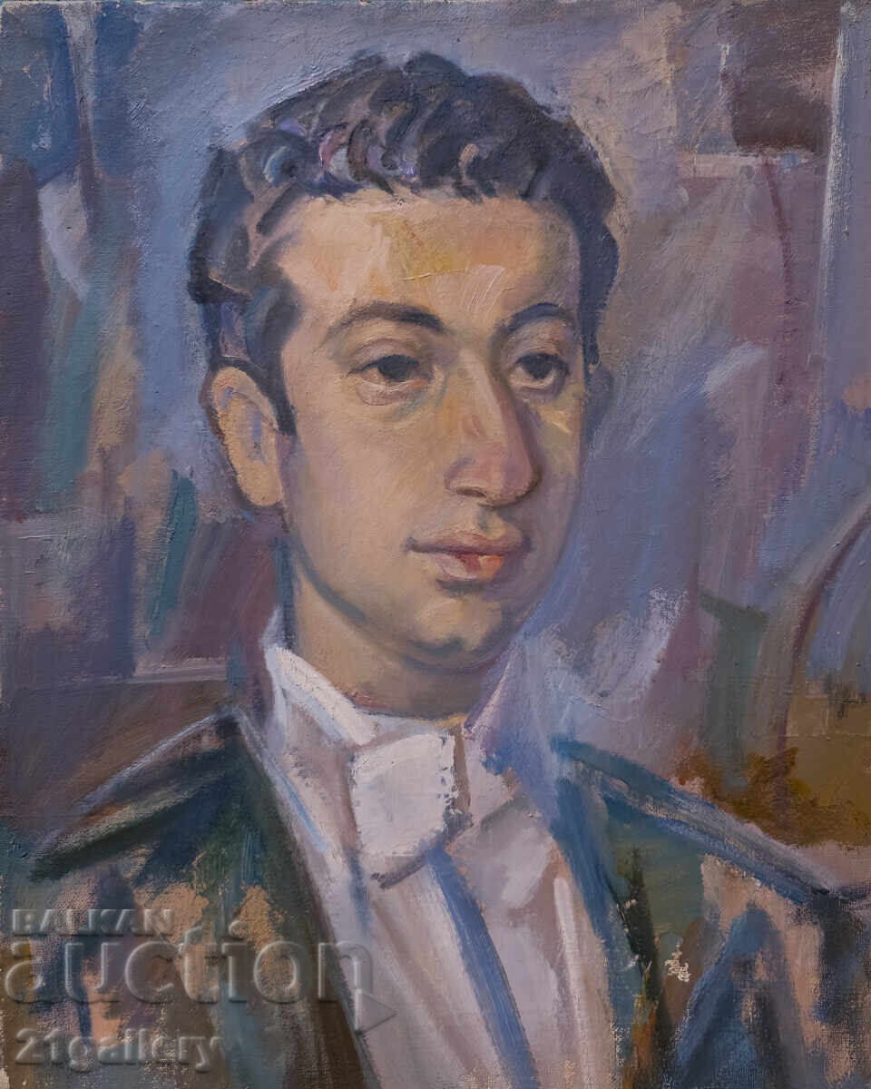 Παλιός πίνακας ελαιογραφίας πορτρέτο με τιμή 500.00 BGN | € 255.65