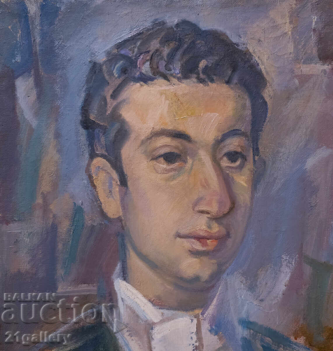 Παράδοση Παλιός πίνακας ελαιογραφίας πορτρέτο