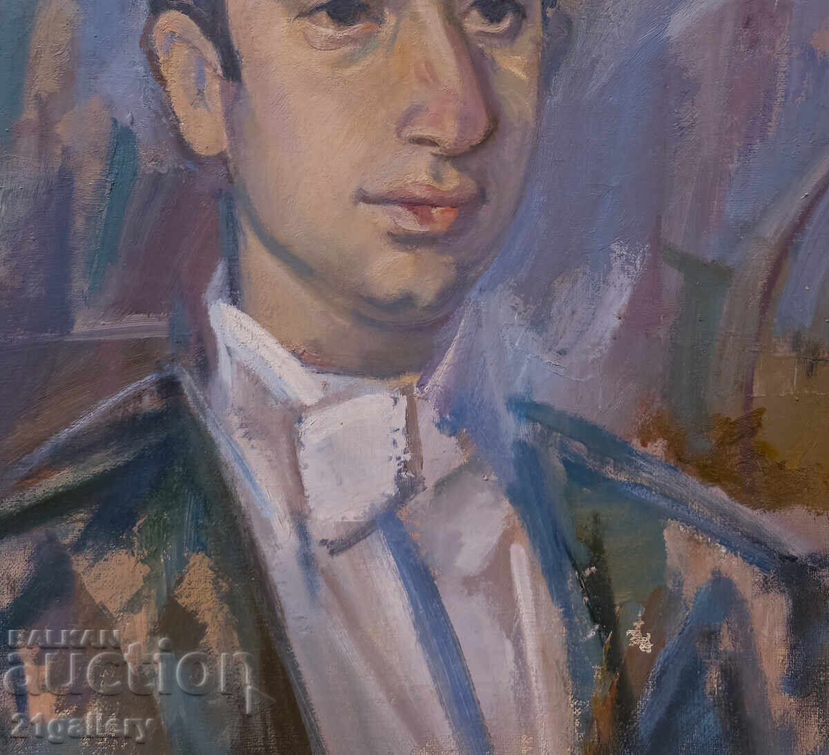 Παλιός πίνακας ελαιογραφίας πορτρέτο - 5