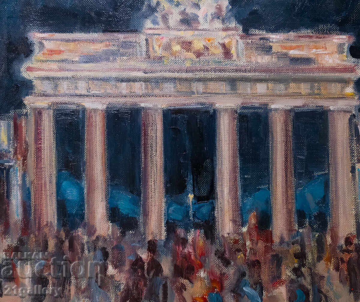 Δημοπρασία Ελαιογραφίες, αστικό τοπίο, Πύλη του Βρανδεμβούργου Δημοπρασία Ελαιογραφίες, αστικό τοπίο, Πύλη του Βρανδεμβούργου