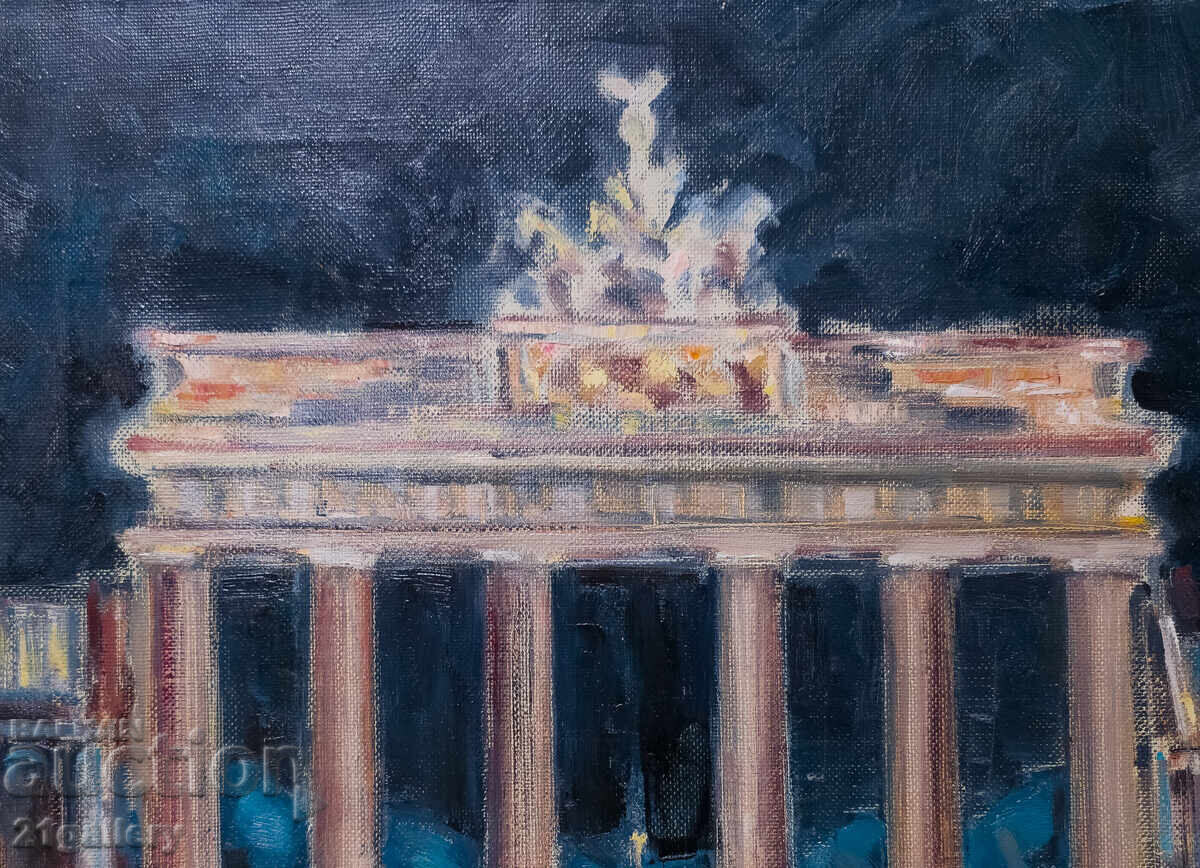 Ελαιογραφίες, αστικό τοπίο, Πύλη του Βρανδεμβούργου - 5 Ελαιογραφίες, αστικό τοπίο, Πύλη του Βρανδεμβούργου - 5