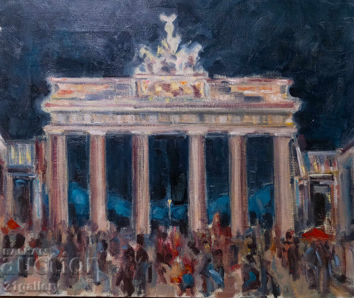 Ελαιογραφίες, αστικό τοπίο, Πύλη του Βρανδεμβούργου Ελαιογραφίες, αστικό τοπίο, Πύλη του Βρανδεμβούργου