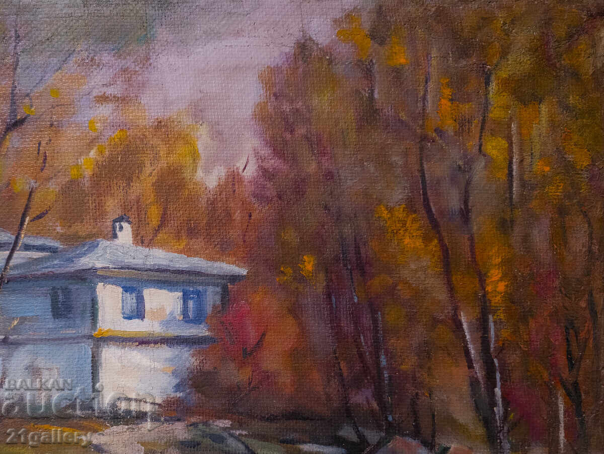 Oil paints, rural landscape, houses - 6 Oil paints, rural landscape, houses - 6