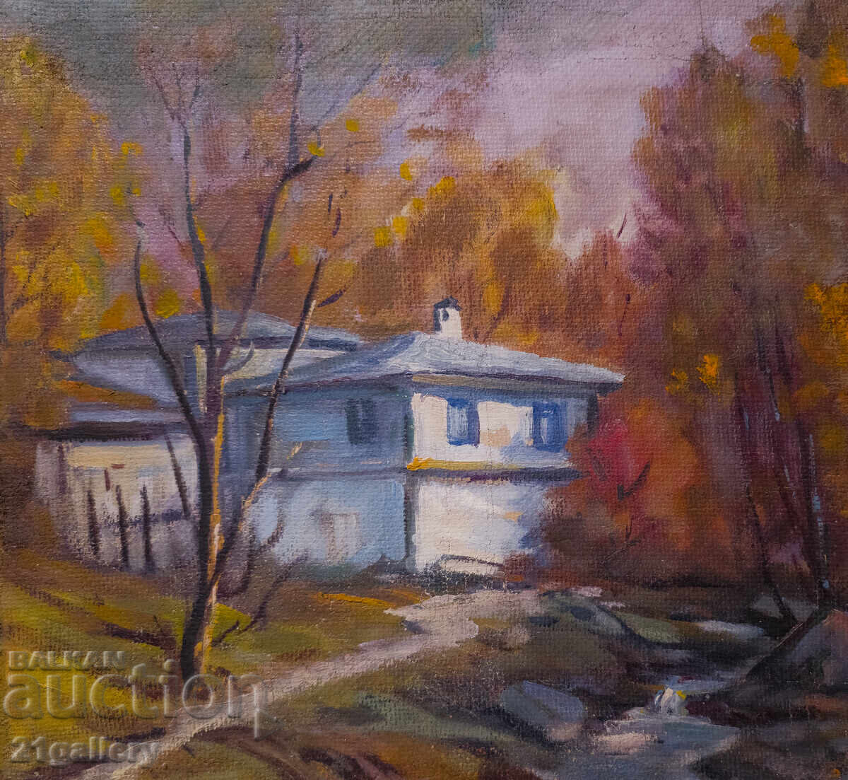 Oil paints, rural landscape, houses - 7 Oil paints, rural landscape, houses - 7