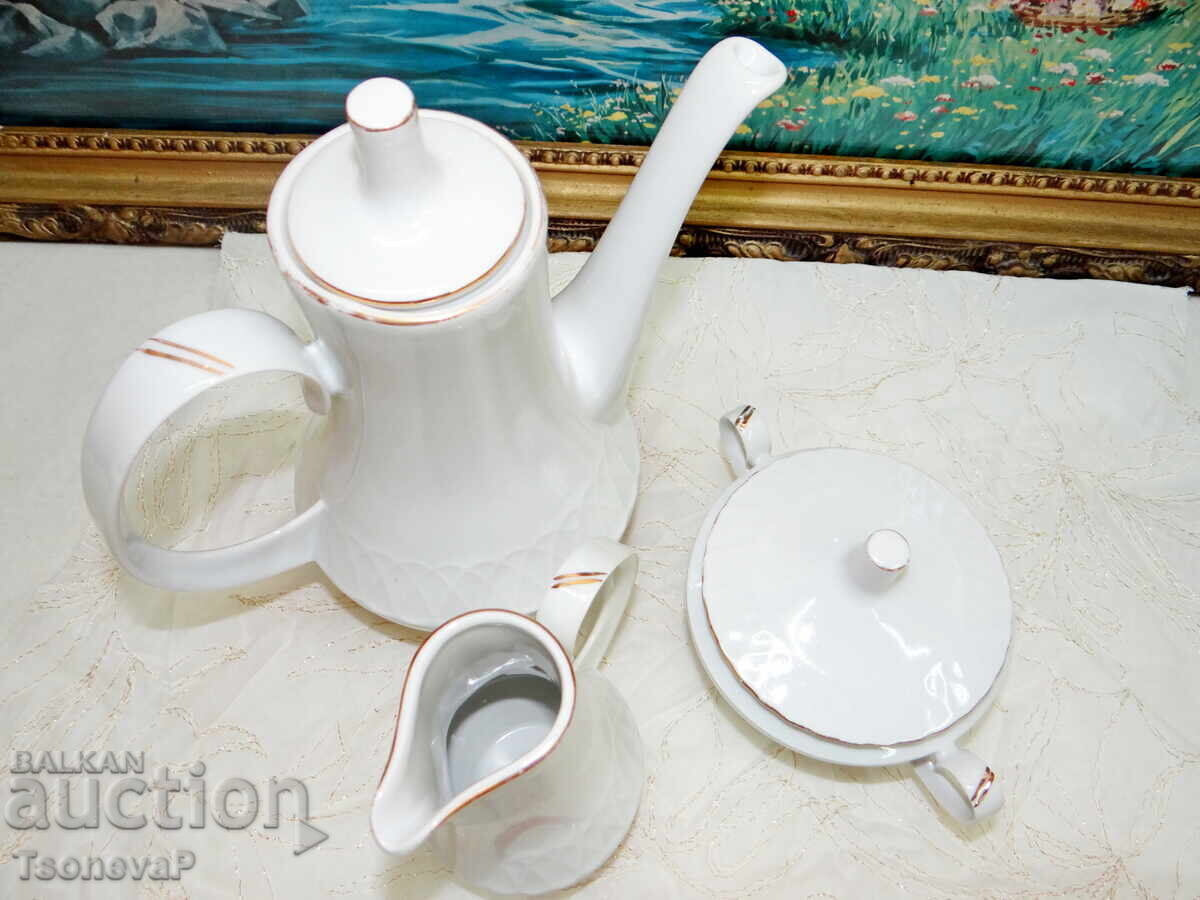 Трио порцеланови бели съдове на "Изида" - 5 Трио порцеланови бели съдове на "Изида" - 5