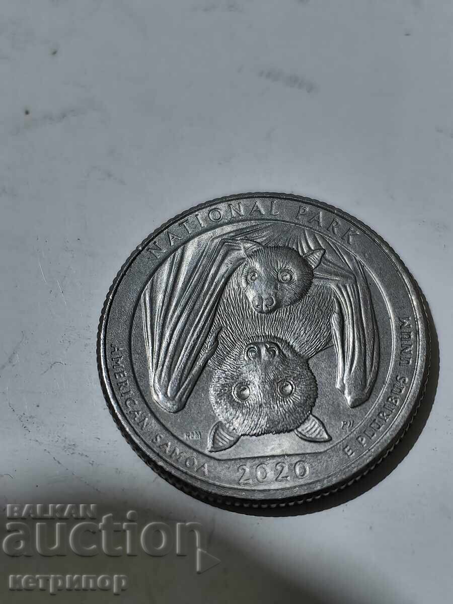 25 λεπτά κουόρτερ τέταρτο δολάριο ΗΠΑ νικέλιο 2020