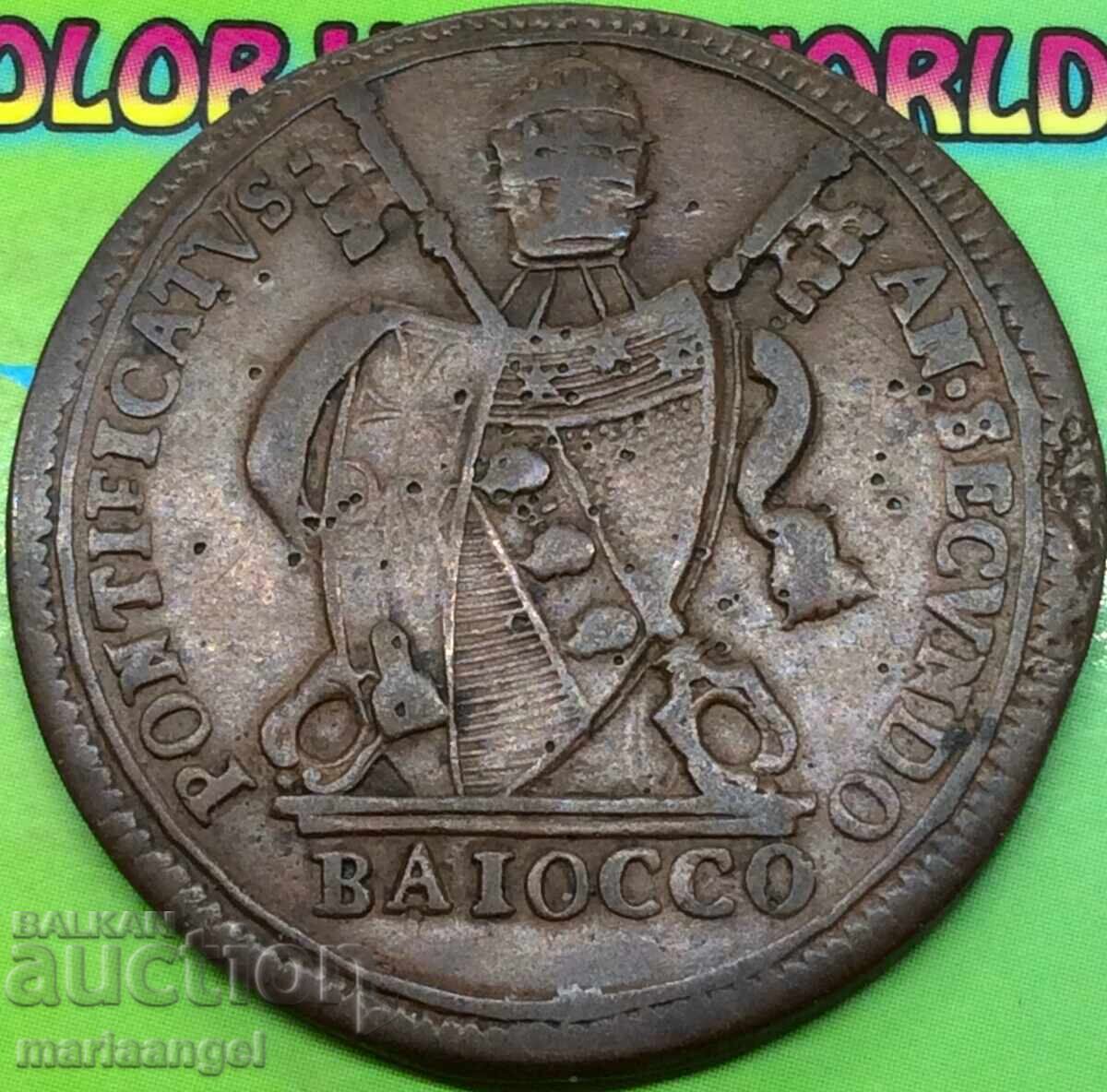 Πίος VII 1 βαϊόκο 1802 Βατικανό Ρώμη - σειρά με τιμή 90.00 BGN | € 46.02