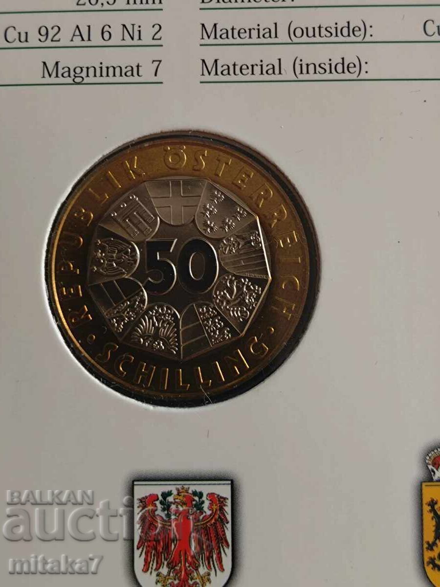 Livrarea 50 șilingi 1998, Austria Livrarea 50 șilingi 1998, Austria