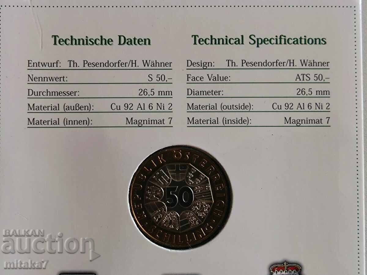 50 șilingi 1998, Austria - 6 50 șilingi 1998, Austria - 6