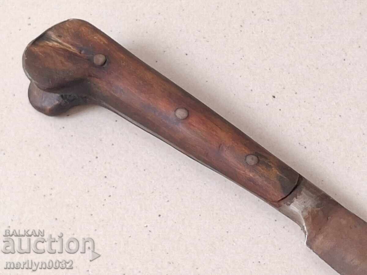 Μαχαίρι βοσκού, καραγκούλακ με μαύρη κέρατη λεπίδα - 5