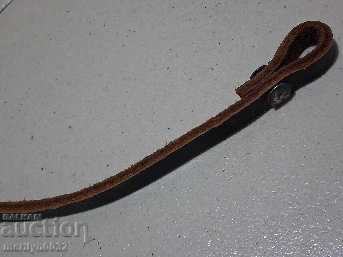 Δημοπρασία Δερμάτινη θηλιά με καραμπίνα για ζώνη ΜΒΡ ρεβόλβερ, πιστόλι