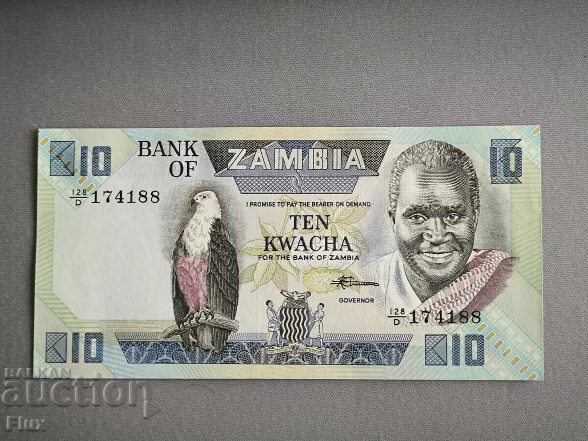 Bancnotă - Zambia - 10 kwacha UNC | 1980 - 1988