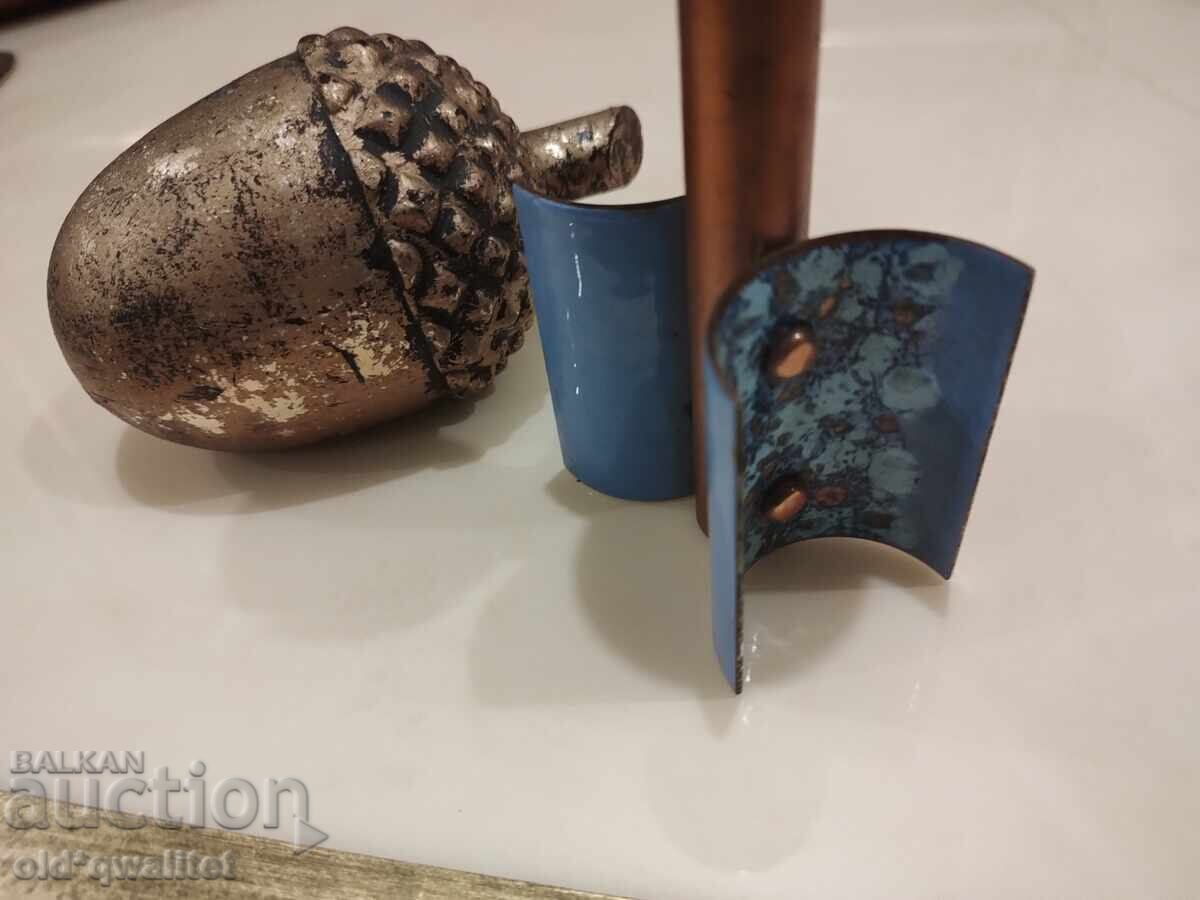 Παράδοση Παλαιό ΚΗΡΟΠΗΓΙΟ, υλικό: χαλκός και σμάλτο