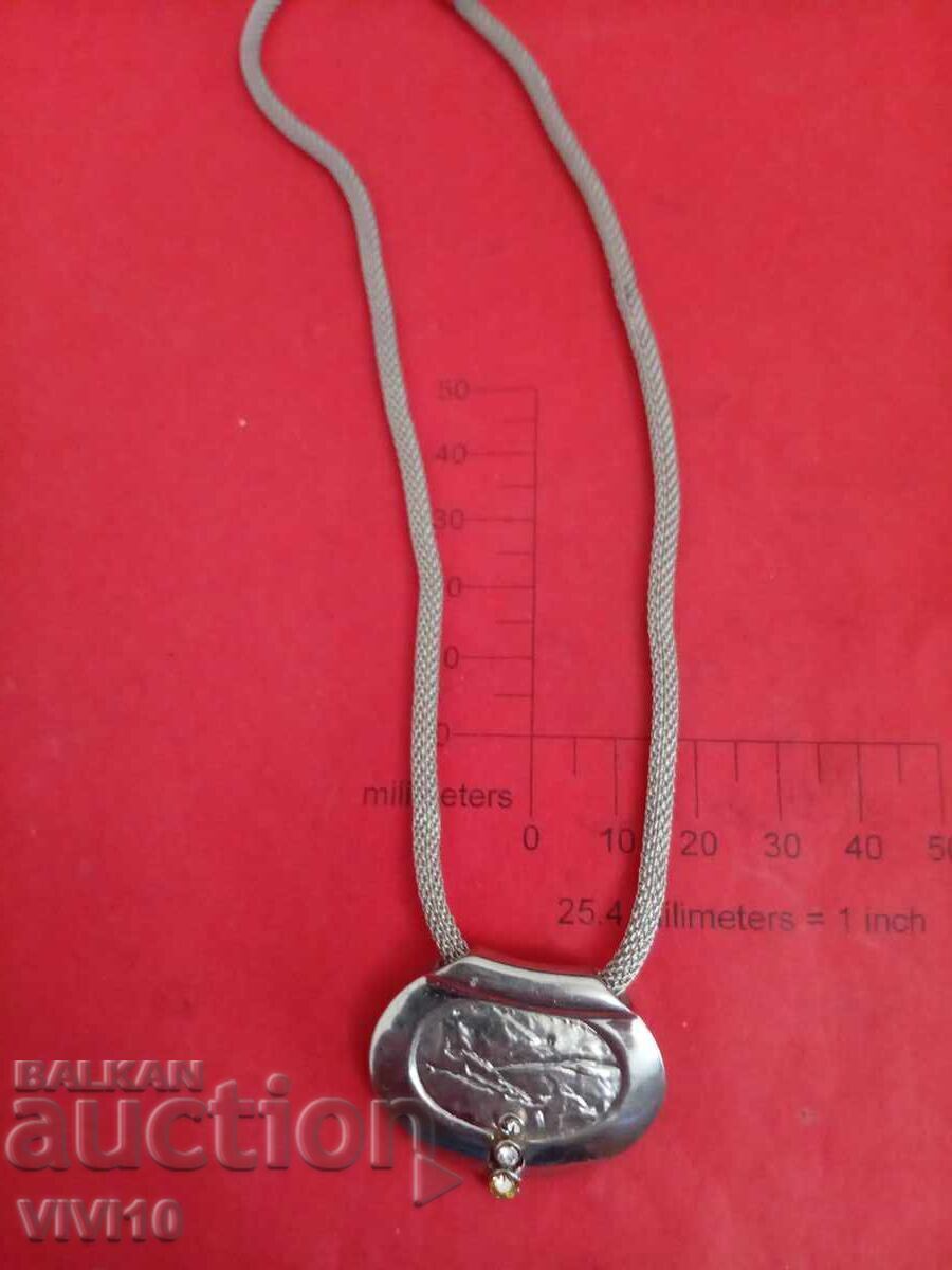 Antique necklace with natural stones