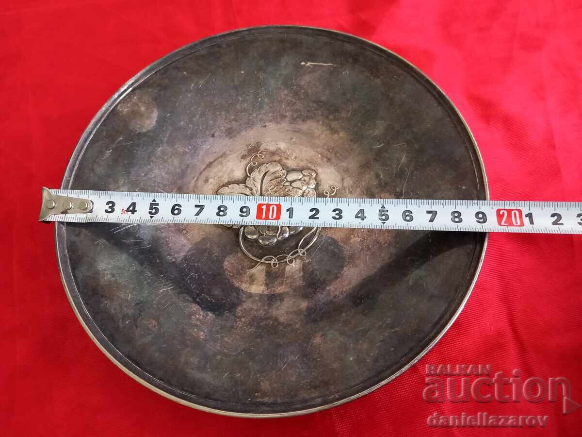 Old Thick SILVER PLATED Plate, Marked! - 5
