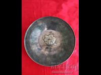 Farfurie Veche, Gros Argintată, Marcata!