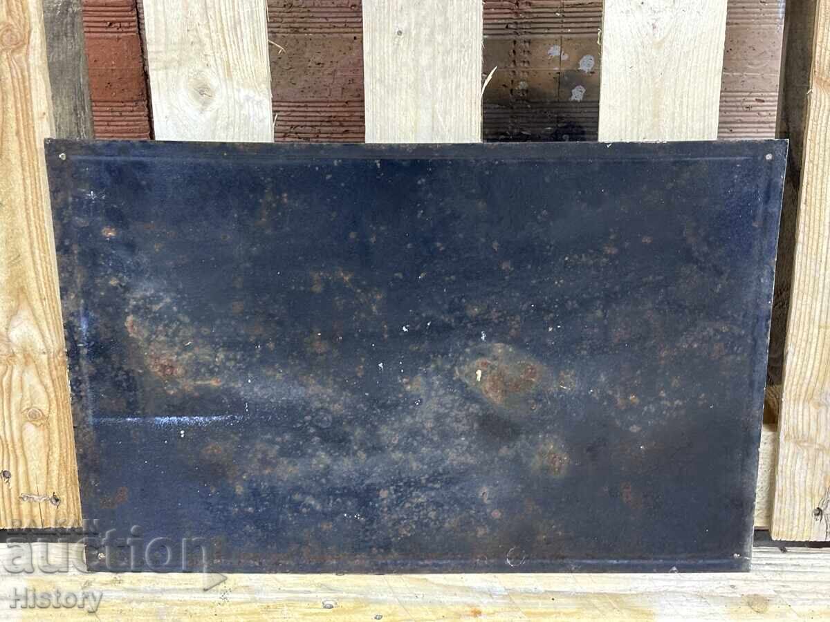 Auction  Enamel plate