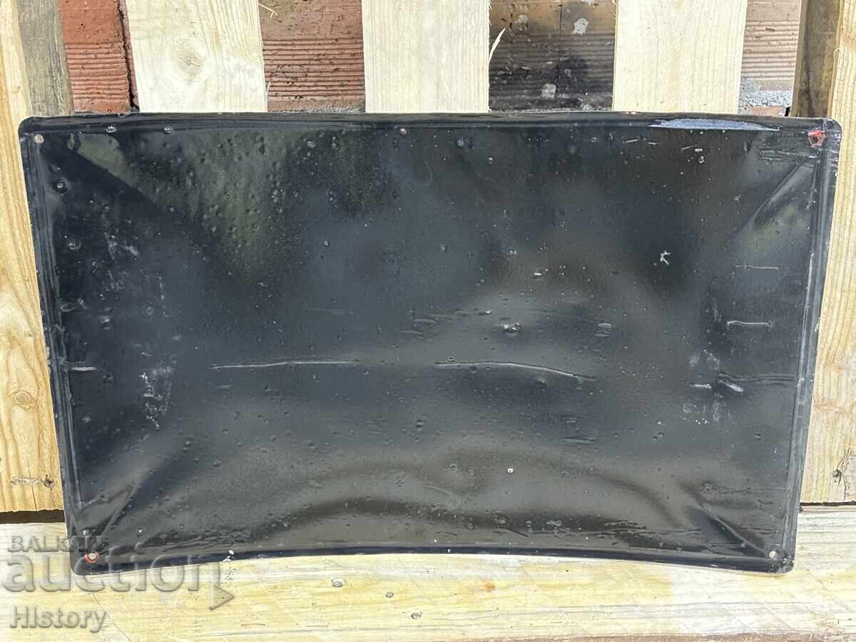 Auction  Enamel plate