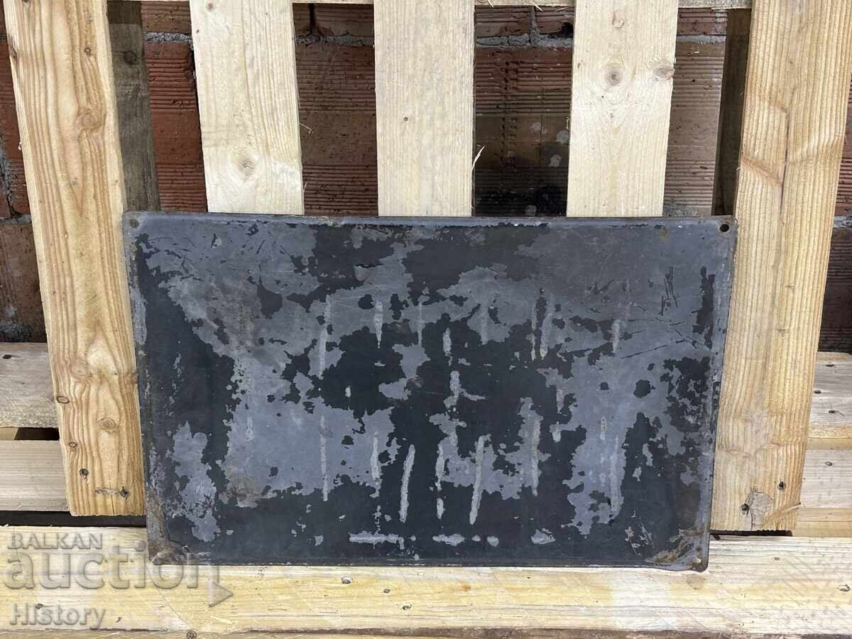 Auction  Enamel plate