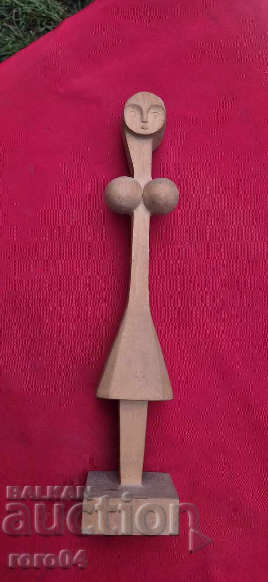 SCULPTURĂ VECHE DIN LEMN BULGĂREASCĂ