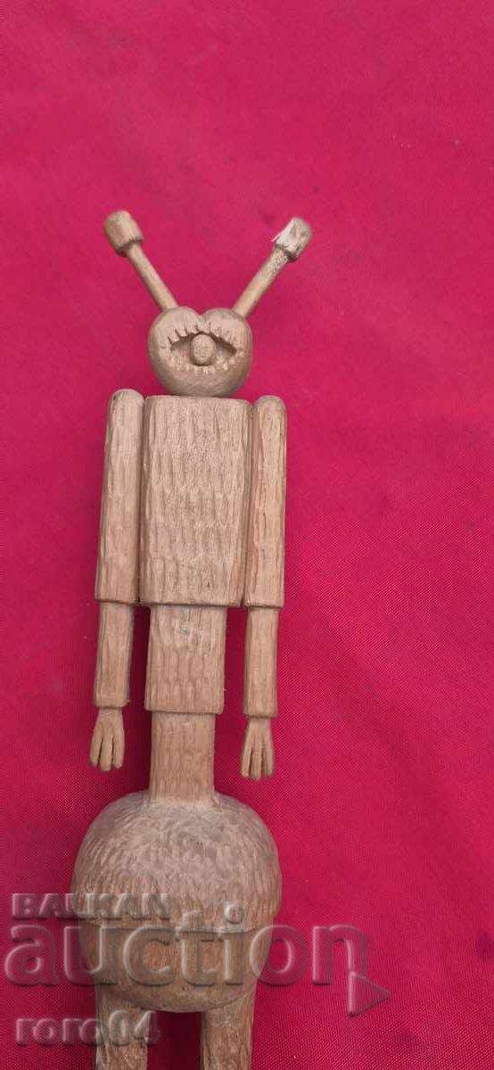 Auction  Old Bulgarian Wooden Sculpture