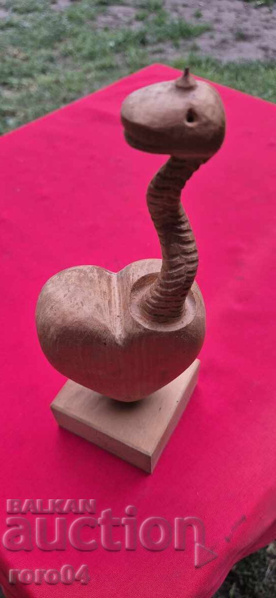 Auction  Old Bulgarian Wooden Sculpture