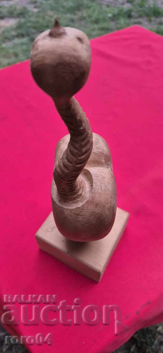 Delivery of Old Bulgarian Wooden Sculpture