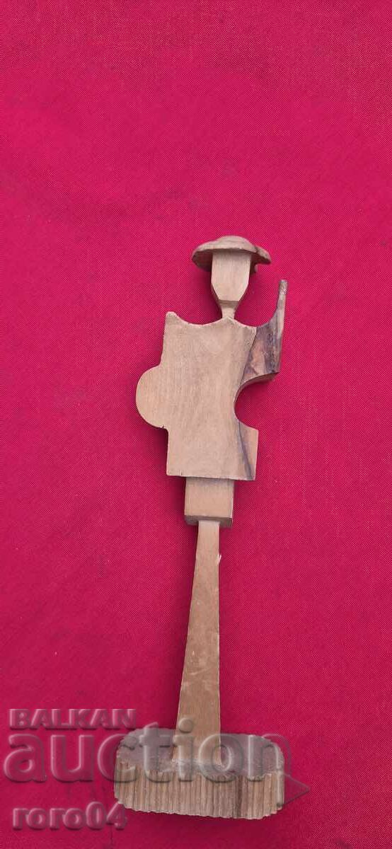 Auction  Old Bulgarian Wooden Sculpture