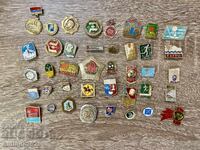 Колекция съветски значки – спорт, градове, юбилеи