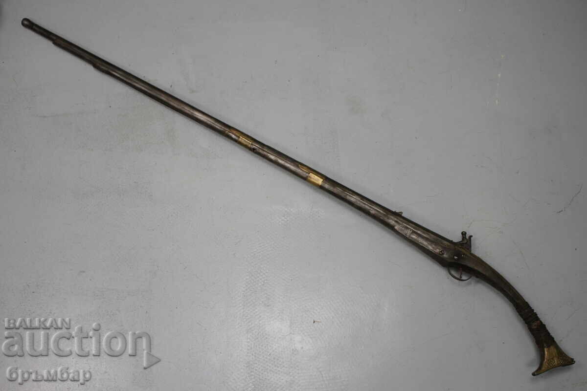 Αρχαίο τουφέκι με πυρόλιθο Αρναούτκα, με μηχανισμό πυρόλιθου - 6